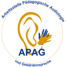 Logo der Arbeitsstelle Pädagogische Audiologie und Gebärdensprache