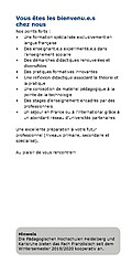Broschüre Lehramtsbezogene Bachelorstudiengänge Französisch Seite 2