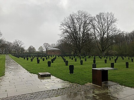 Kriegsgräbergedenkstätte in Niederbronn-les-Baines, April 2023, Foto: Cord Arendes