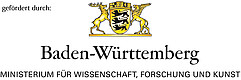 Hier sieht man das Logo des Ministeriums für Wissenschaft, Forschung und Kunst Baden-Württemberg.