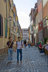 Das Bild zeit die Heidelberger Altstadt