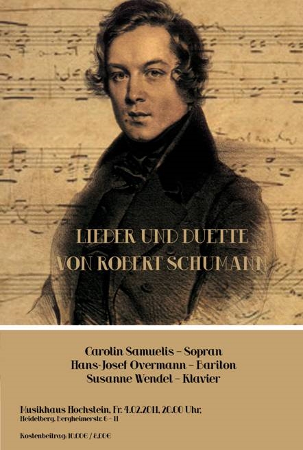 Plakat: Schumann-Konzert