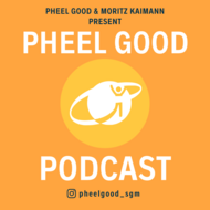 das Bild zeigt das Logo von PHeel Good. Ein Mensch in Bewegung, von einem Band umgeben