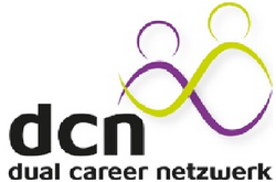 Auf dem Bild sieht man das Logo des Dual Career Netzwerks.