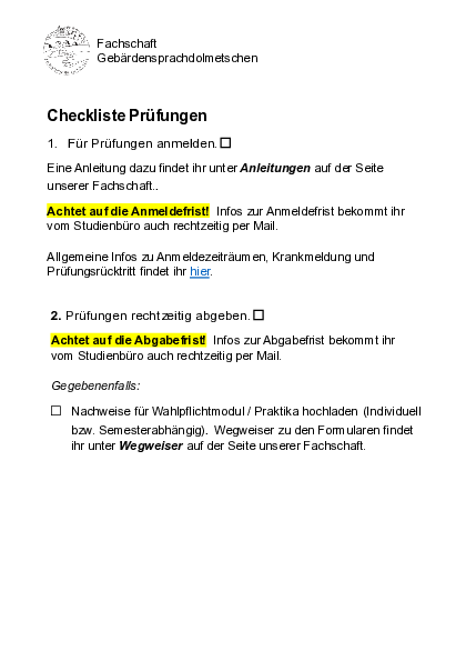 Checkliste Prüfungen (PDF-Datei), zum Öffnen klicken