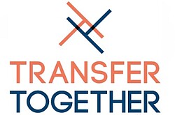 blau-orange Logo von Transfer Together.