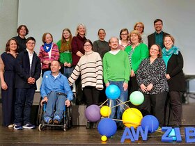 Gruppenbild des AW-ZIB-Teams auf der Jubiläumsfeier