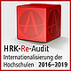 Logo HRK-Re-Audit Internationalisierung der Hochschulen 2016-2019. Externer Link zur Seite der Hochschulrektorkonferenz.
