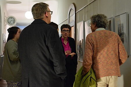 Einblick in Vernissage