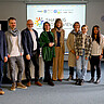 Gruppenbild der Teammitglieder von Sharing Worldviews, die beim Start der Plattform vor Ort waren.