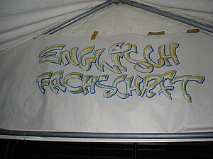 Schriftzug "Englisch Fachschaft"