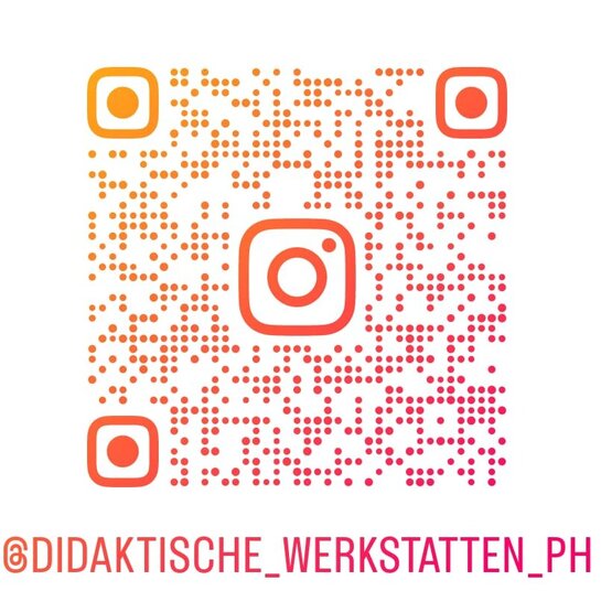 QR-Code zur Instagram-Seite der didaktischen Werkstätten der PH Heidelberg