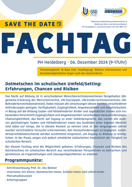 Flyer des Fachtags