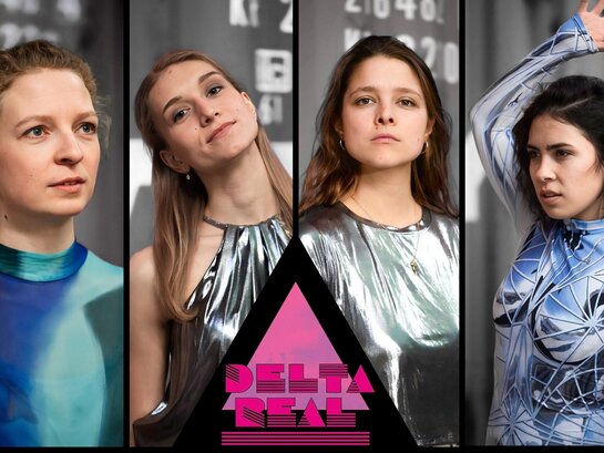 Dies ist eine Collage mit den Oberkörpern von vier Frauen.