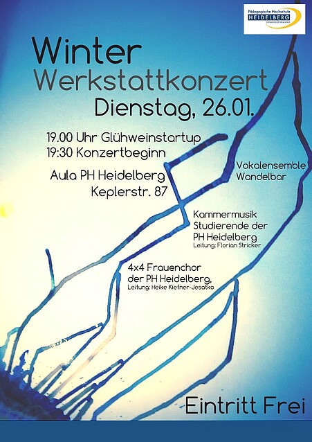 Konzertplakat Winter Werkstattkonzert