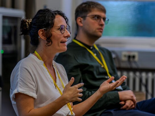 Das Bild zeigt Christina Mechler und David Dörrer.