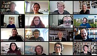 Screenshot von Zoom. In den Kacheln sind Teilnehmer:innen vom Vernetzungsforum.