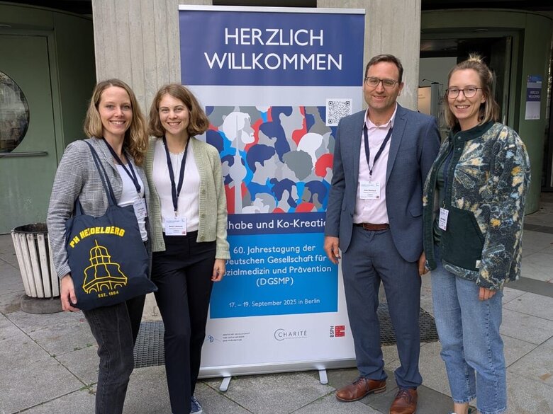 Das Team der Abteilung Prävention und Gesundheitsförderung auf der DGSMP Tagung 2025