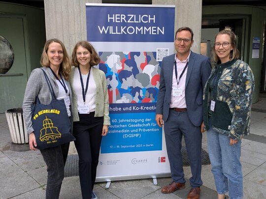 Das Team der Abteilung Prävention und Gesundheitsförderung auf der DGSMP Tagung 2025