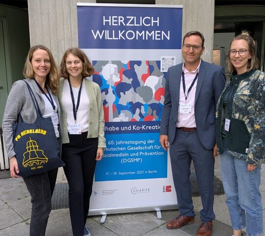 Das Team der Abteilung Prävention und Gesundheitsförderung auf der DGSMP Tagung 2025