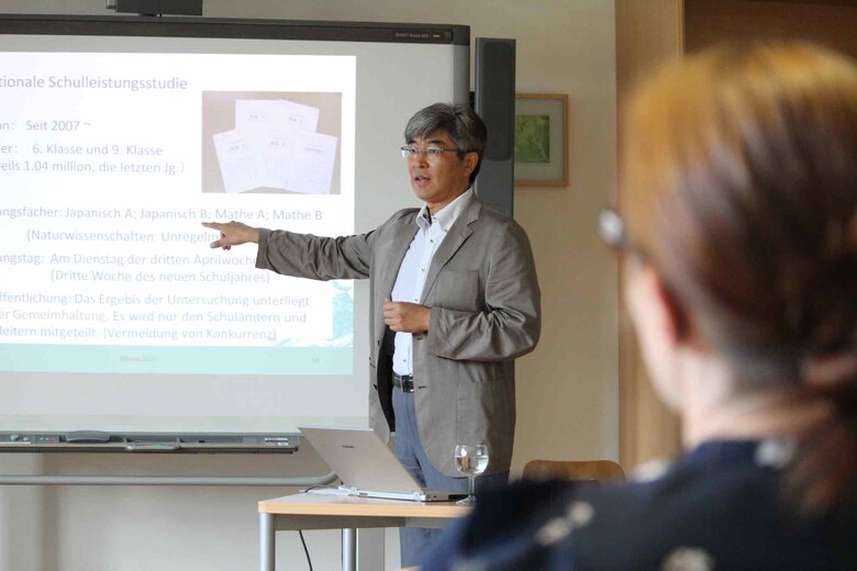 Hiroyuki Kuno während seines Vortrags an der Pädagogischen Hochschule Heidelberg