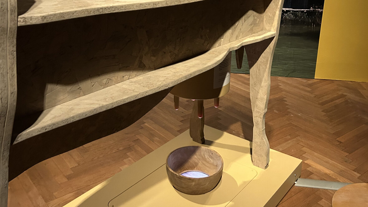 Foto der Nachbildung einer Kuh