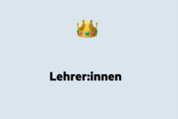 Wort "Lehrer:innen" mit dem Genderdoppelpunkt. .