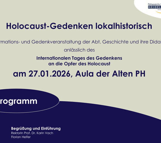 Flyer Holocaust-Gedenktag
