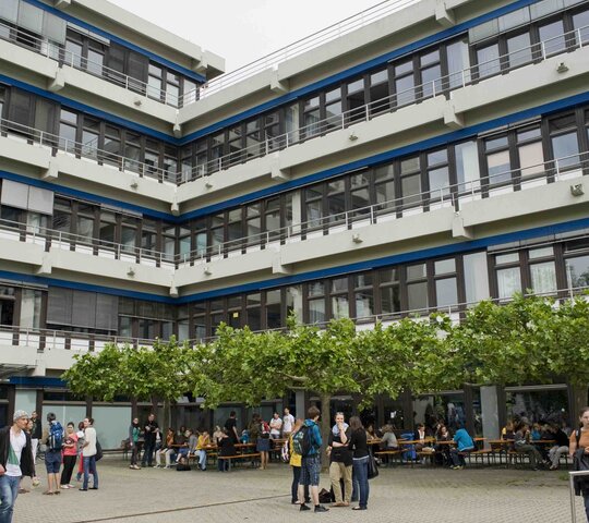 Der Neubau der Pädagogischen Hochschule Heidelberg, für welchen die Abteilung Gebäudemanagement und Arbeitssicherheit zuständig ist.