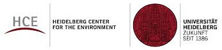 Die Grafik zeigt das Logo des Heidelberg Center for the Environment (HCE) und der Universität Heidelberg