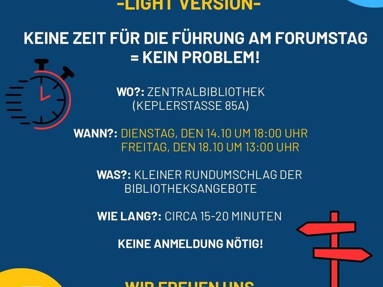 Das Bild zeigt die Meldung zu einer Veranstaltung der Bibliothek.