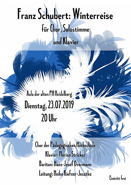 Konzertplakat Franz Schuberts Winterreise