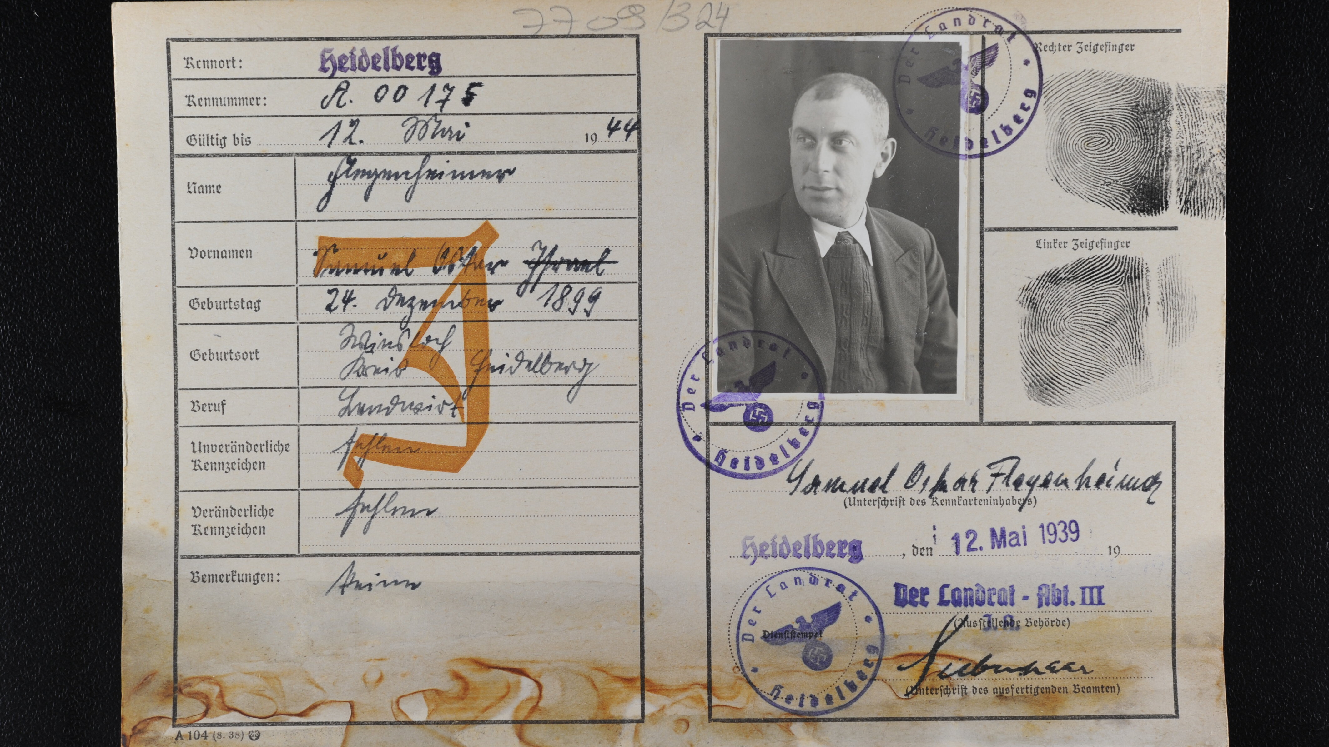 Porträtfoto von Samuel Oskar Flegenheimer