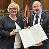 Foto: Peter Dorn/RNZ Foto Theresia Bauer und Joachim Maier