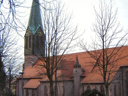 Die Peterskirche von Außen.