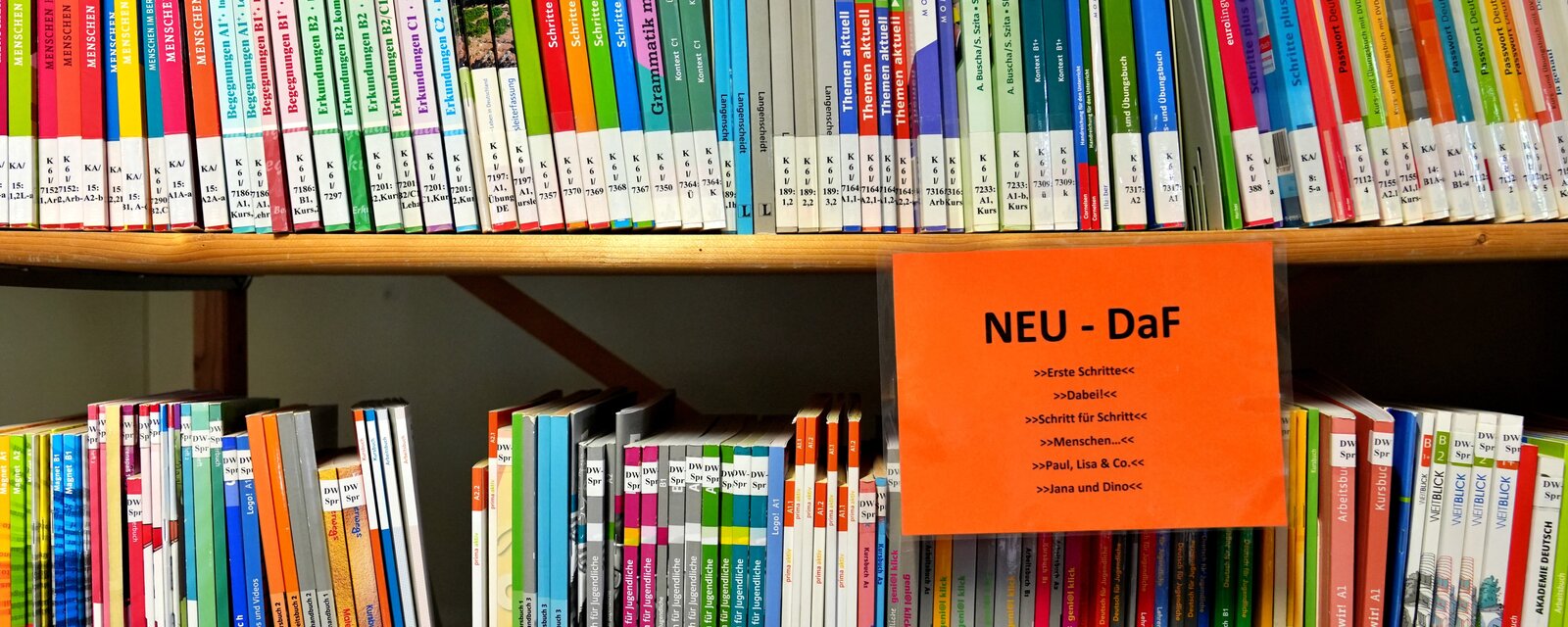Zu sehen sind Bücher der didaktischen Werkstatt Sprache.