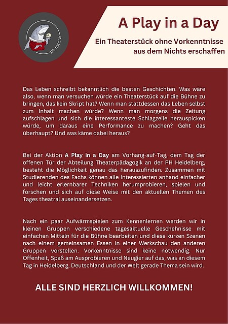 Rückseite des Flyers