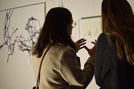 Einblick in Vernissage