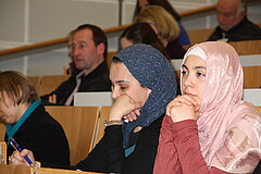 Teilnehmer beim Religionsunterricht der Fachtagung