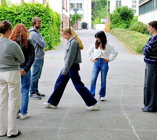 Studierende in Aktion