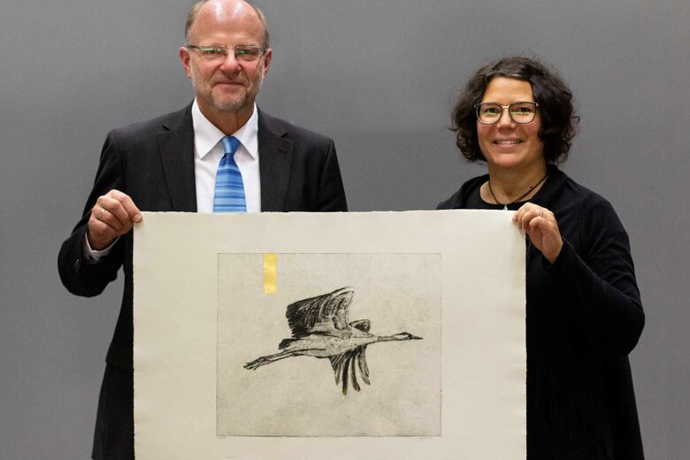 Prof. Dr. Hans-Werner Huneke und Dr. Stéfanie Witzigmann