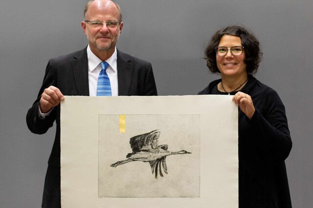 Prof. Dr. Hans-Werner Huneke und Dr. Stéfanie Witzigmann 