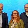 Gruppenbild von Prorektor Dammer und den Preisträgerinnen Annette Schulze und Holger Meeh