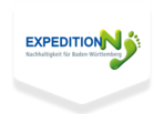Die Grafik zeigt das Logo der Expedition Nachhaltigkeit für Baden-Württemberg