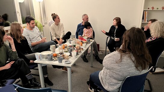 Teilnehmende des Offenen Cafés