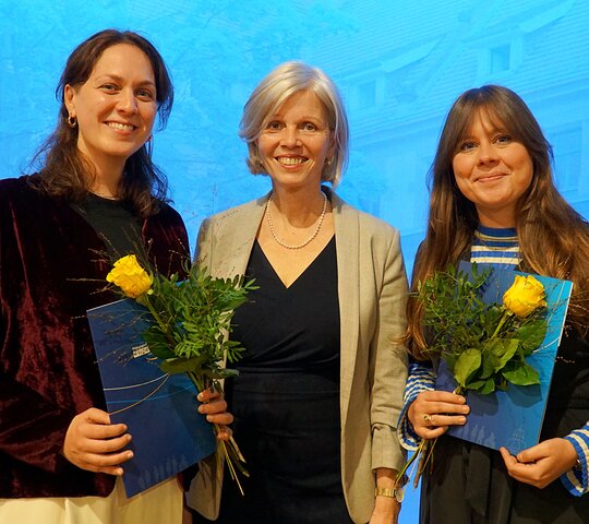 Gruppenbild von Alessia-Valeska Schieron, Frauke Janz und Anna-Maria Jünger