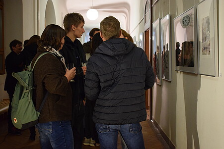 Einblick in Vernissage