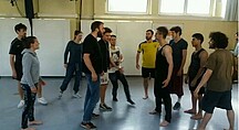 Szene aus den Proben von Westsidestory