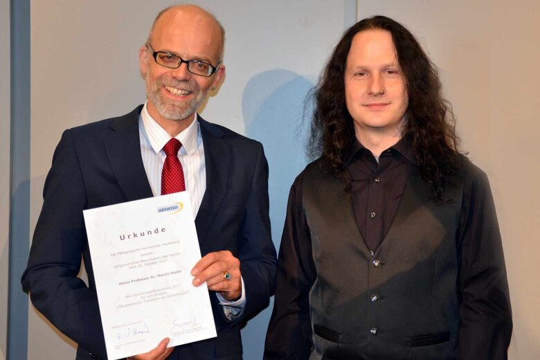 Professor Dr. Martin Hailer mit Professor Dr. Christian Spannagel