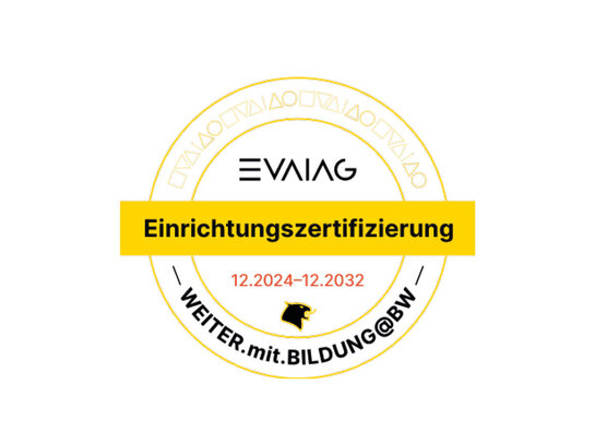 Zertifikats Siegel der Evalag